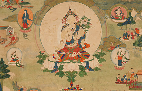 White Tara as Protectress from the Eight Fears Kham Province, Eastern Tibet; late 18th-early 19th century Pigments on cloth Rubin Museum of Art Gift of Shelley and Donald Rubin C2006.66.524 (HAR 997)