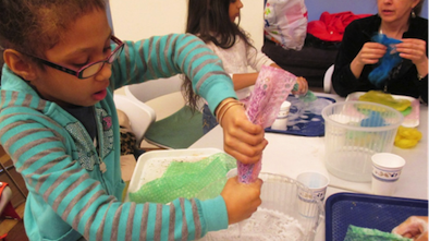 Families Learn Traditional Tibetan Felting Techniques at the Rubin Museum of Art