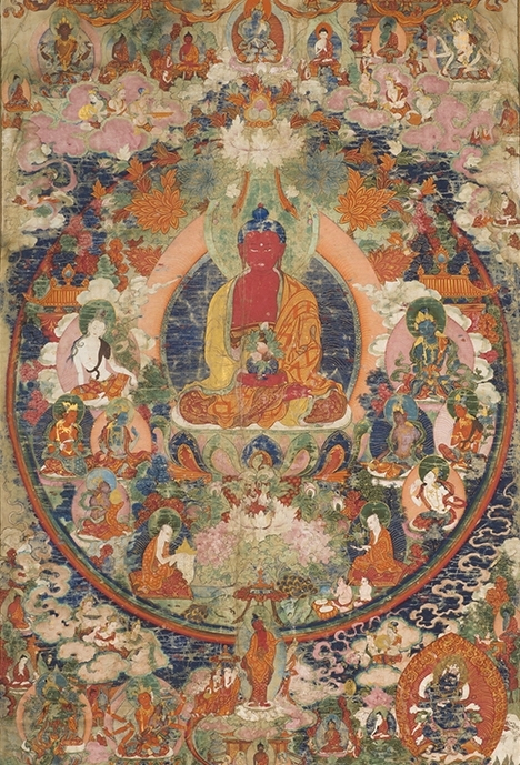 Buddha Amitabha in Sukhavati, the Western Paradise