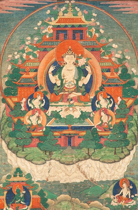 Bodhisattva Avalokiteshvara in His Pure Land, Mount Potalaka