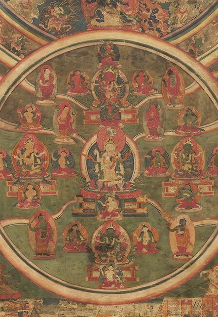 Peaceful and Wrathful Deities of the Bardo (detail of Peaceful Deities)