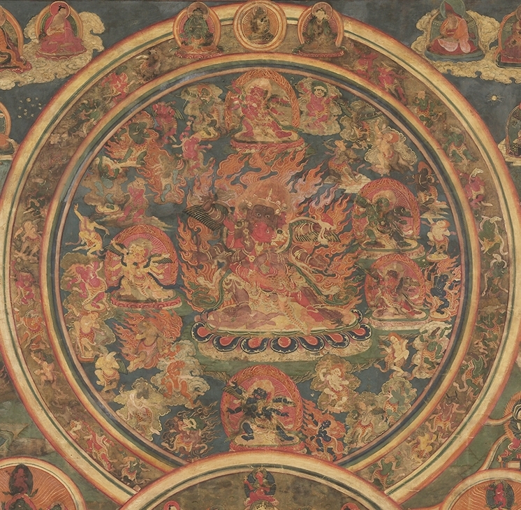 Peaceful & Wrathful Deities of the Bardo (Detail of Wrathful Deities)