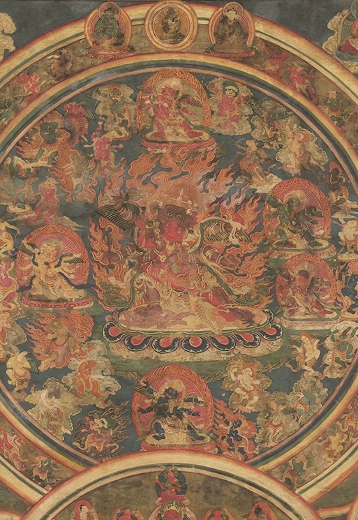 Peaceful & Wrathful Deities of the Bardo (Detail of Wrathful Deities)