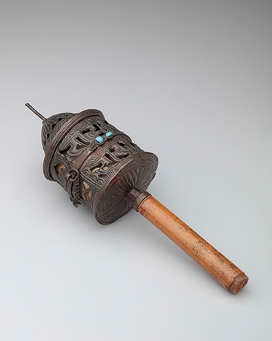 Pierced Handheld Prayer Wheel