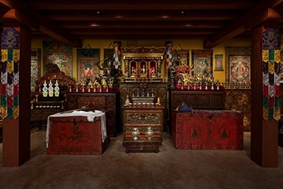 Tibetan Buddhist Shrine Room: Kagyu Tradition Installation