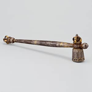 Ritual Hammer China; Ming dynasty, Yongle period, (1403–1424) Iron, gold, and silver Rubin Museum of Art C2005.16.7 (HAR 65429)